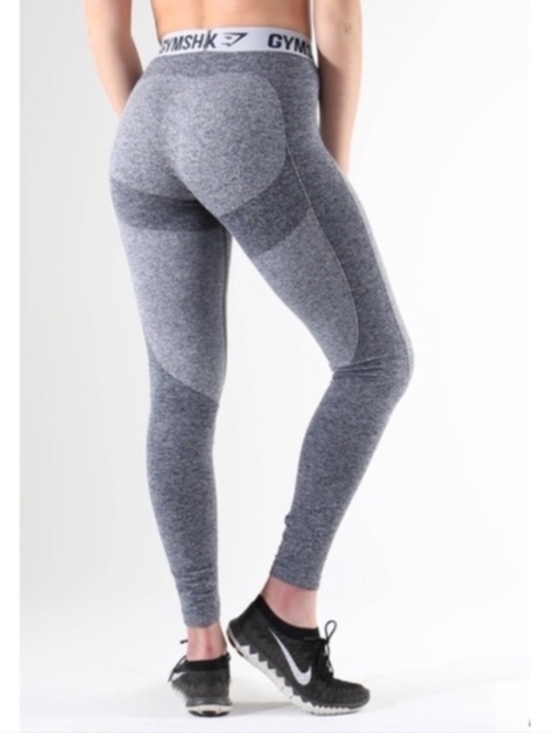 Gymshark Pants - Gymshark "Flex Legging V3" Blue Marl Light Grey #GLLG015-SBM | Women's Size L